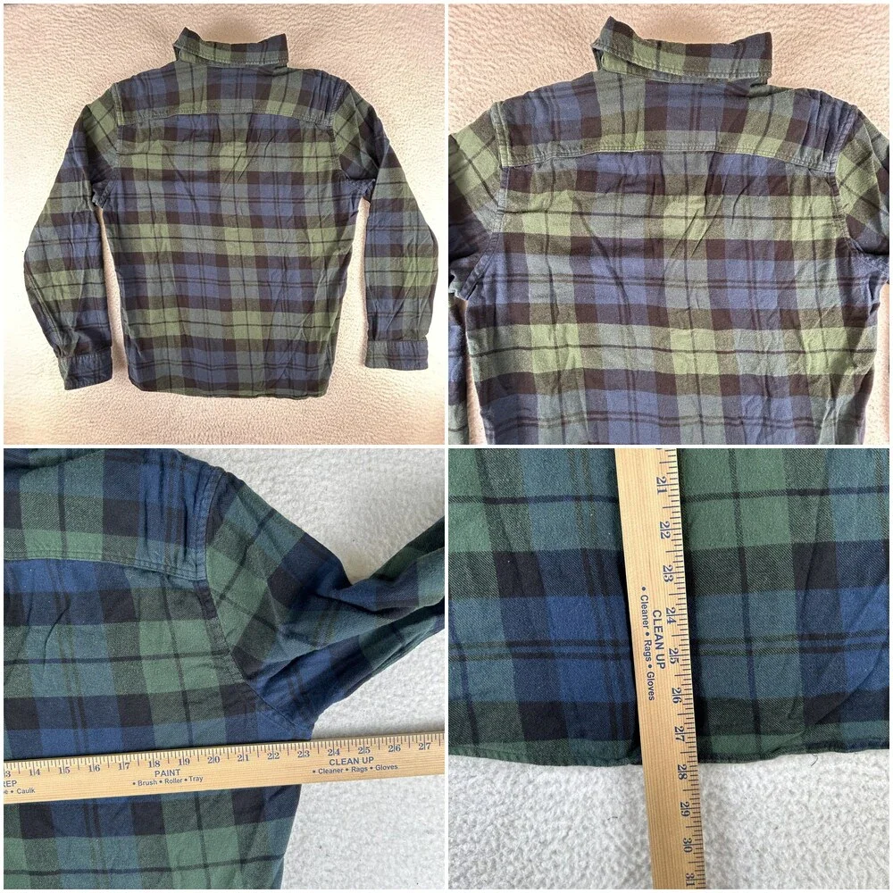 Gap Shirt Mens Large Plaid Gingham Button Down Lot of 2 Flannel Casual